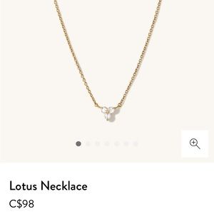 Mejuri gold vermeil lotus necklace